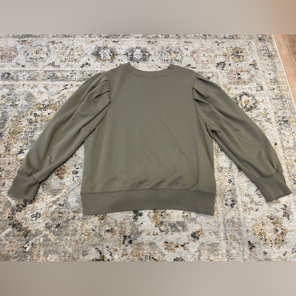 Matilda Jane Good Hart Bonnell Sweatshirt Sage Green - Picture 5 of 6